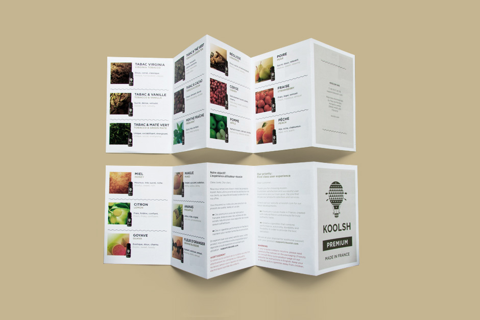 Design de brochure produits