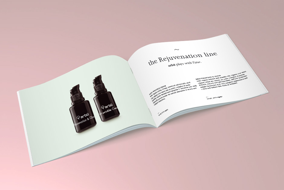 Концепция на брошура за козметичната индустрия