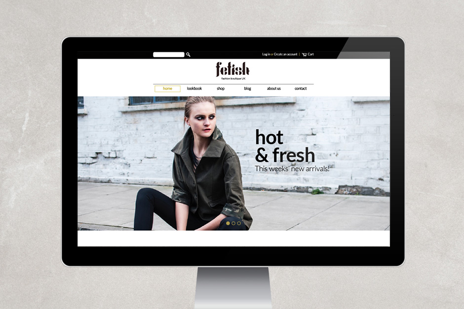 Fetish Fashion Website Design