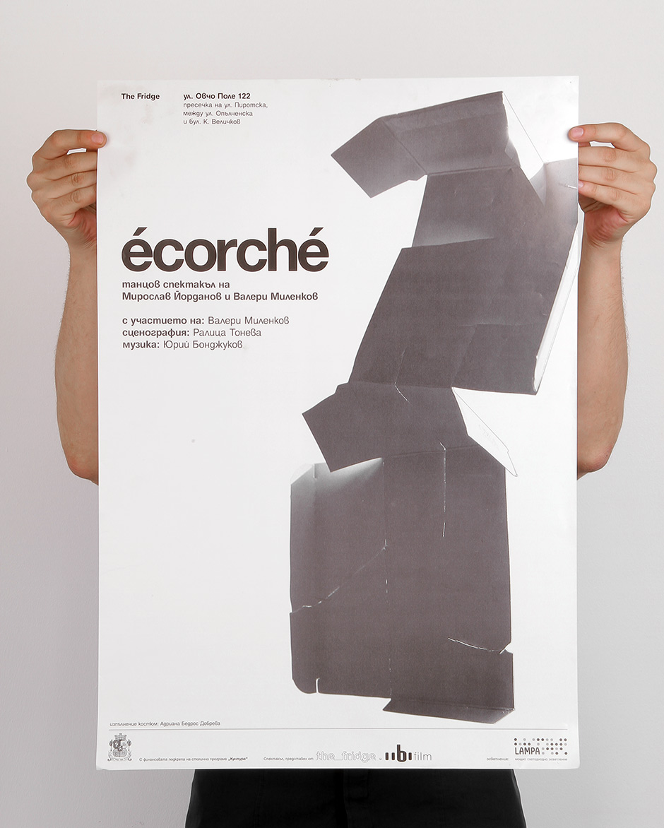 Graphic design pour le spectacle Ecorché