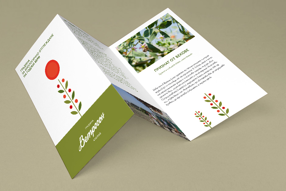 Brochure for an organic farmer