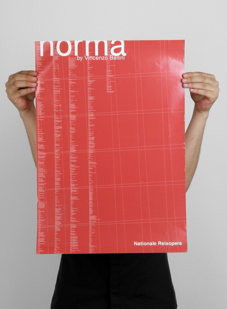 Poster design for Norma opera