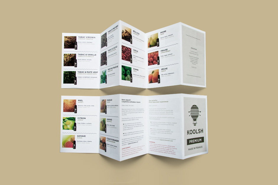 Brochure created for the products