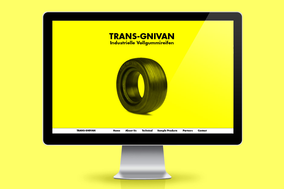 Design der Homepage des Reifenherstellers