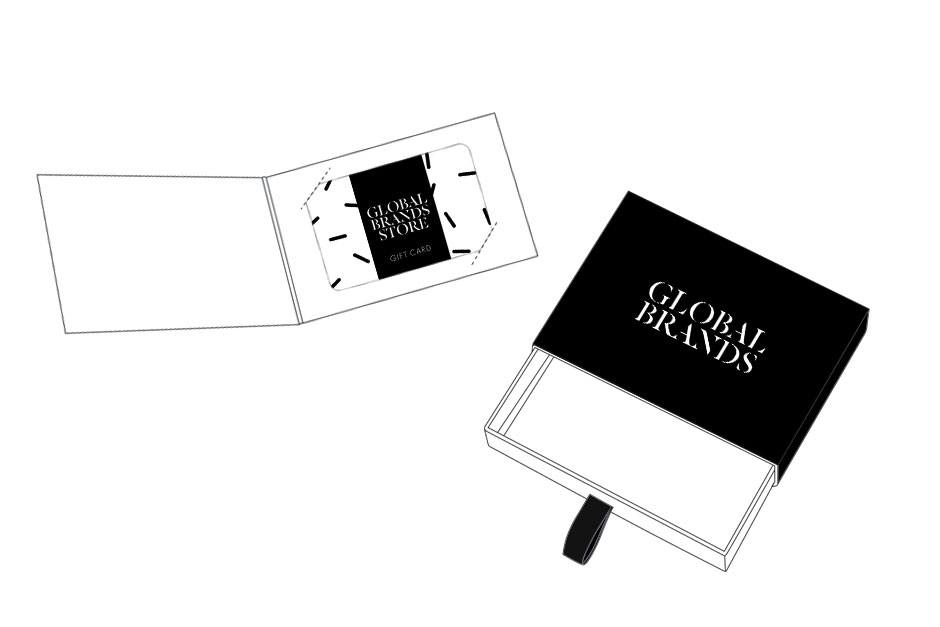 Gift card set for a multi-brand fashion distributor