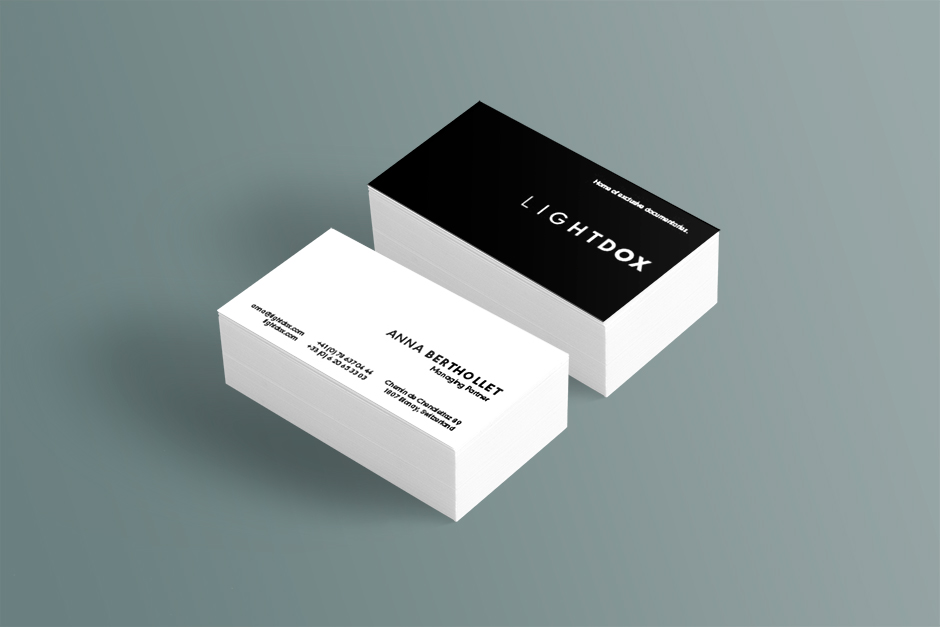 Дизайн на визитки за филмова компания