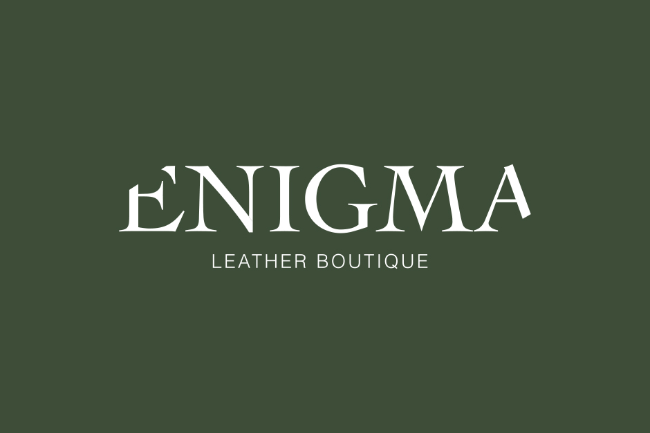 Conception de logo et logotype pour Enigma Leather