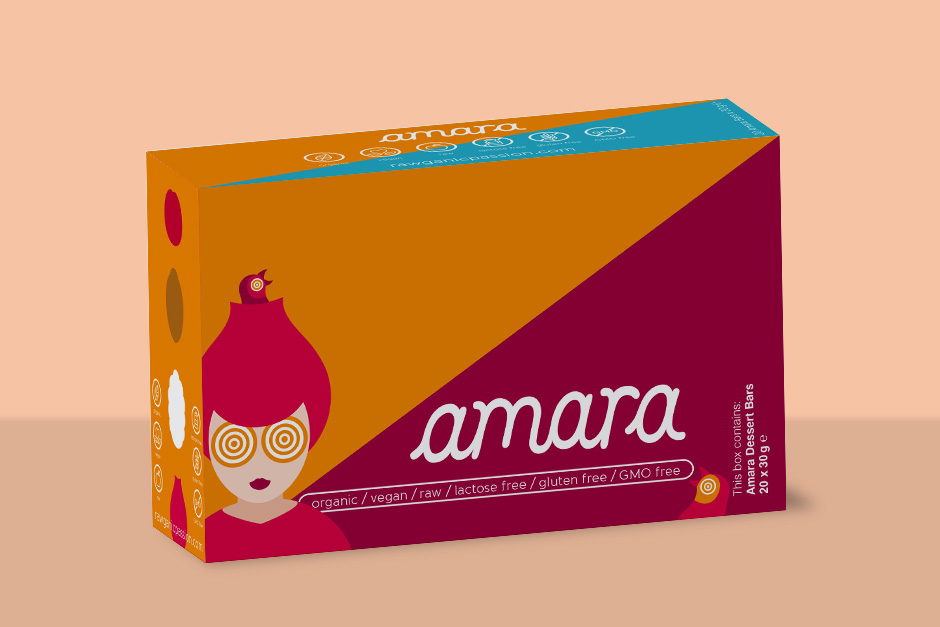 Дизайн на дисплей кутия за десертни барчета