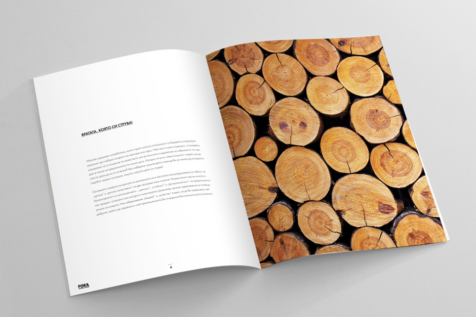 Дизайн на разтвор на каталог за дървени врати