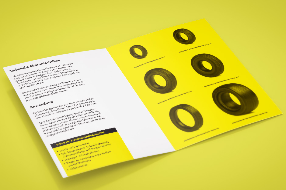 Дизайн на разтвор на брошура за гуми