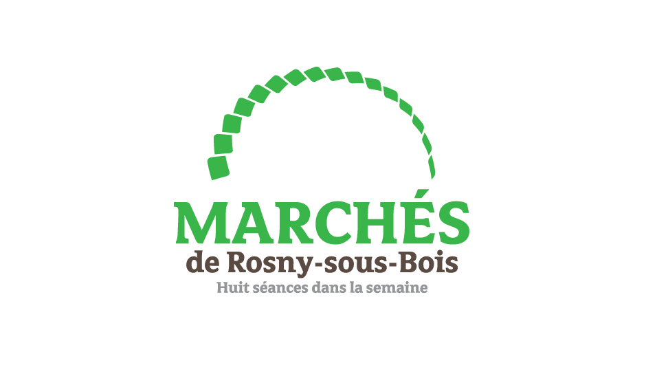 Modèle de la création de logotype pour le marchés ouverts